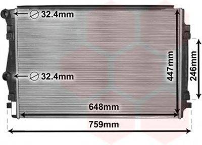 VAN WEZEL 58002344 Радіатор, охолодження двигуна