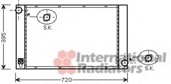 VAN WEZEL 06002357 Радіатор, охолодження двигуна