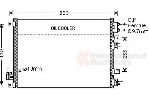 VAN WEZEL 07005093 Конденсатор, кондиціонер