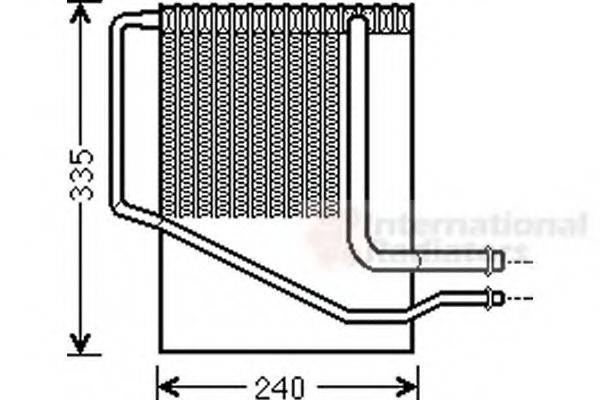 VAN WEZEL 0700V099 Випарник, кондиціонер