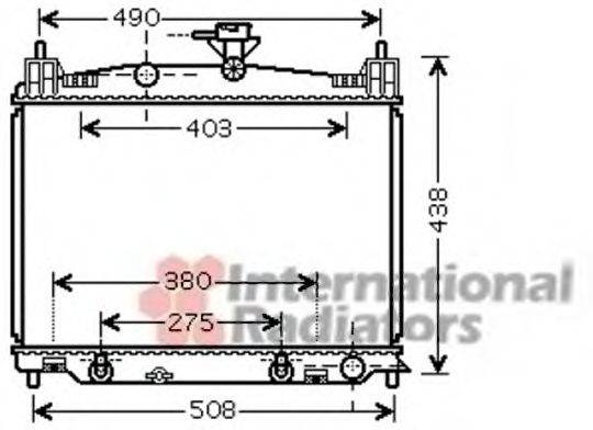 VAN WEZEL 27002215 Радіатор, охолодження двигуна