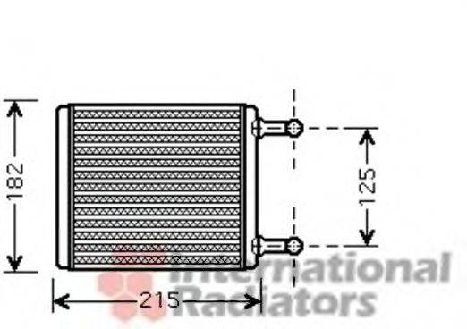 VAN WEZEL 30006442 Теплообмінник, опалення салону