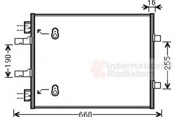 VAN WEZEL 37005480 Конденсатор, кондиціонер