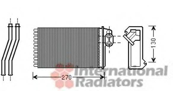 VAN WEZEL 40006340 Теплообмінник, опалення салону