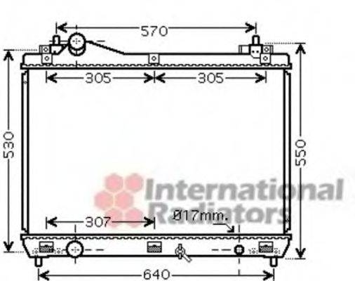 VAN WEZEL 52002100 Радіатор, охолодження двигуна