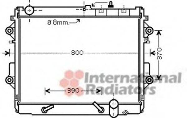 VAN WEZEL 53002490 Радіатор, охолодження двигуна