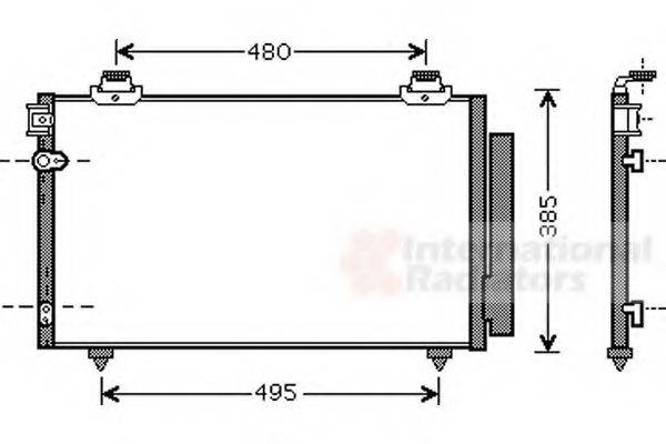 VAN WEZEL 53005481 Конденсатор, кондиціонер