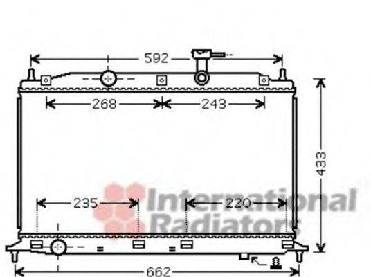 VAN WEZEL 82002188 Радіатор, охолодження двигуна