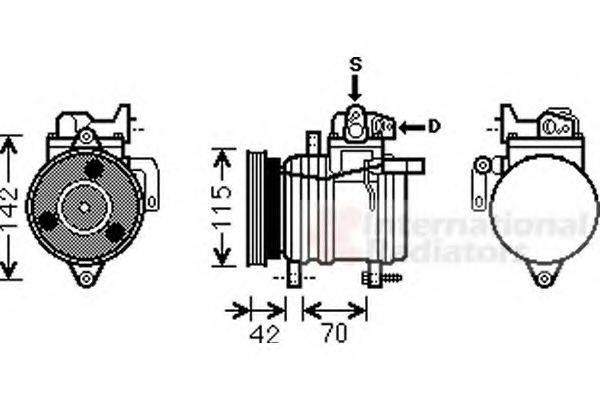 VAN WEZEL 8300K121 Компресор, кондиціонер