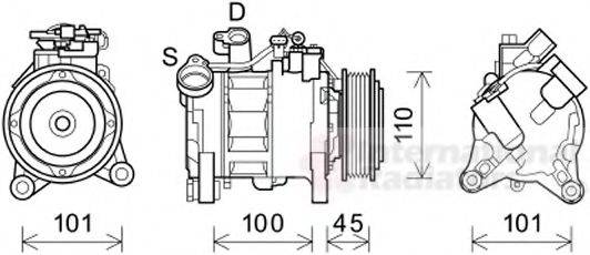 VAN WEZEL 0600K499 Компресор, кондиціонер