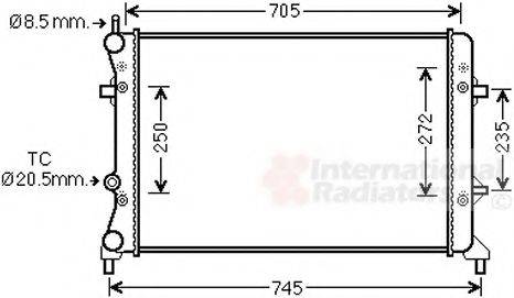 VAN WEZEL 58002359 Радіатор, охолодження двигуна