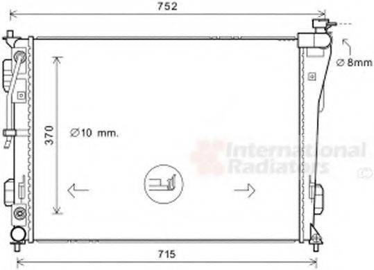 VAN WEZEL 82002423 Радіатор, охолодження двигуна