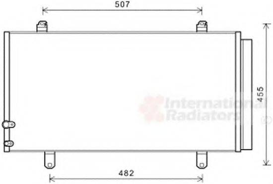 VAN WEZEL 53005698 Конденсатор, кондиціонер