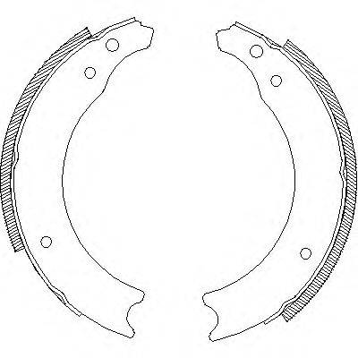 WOKING Z400200 Комплект гальмівних колодок