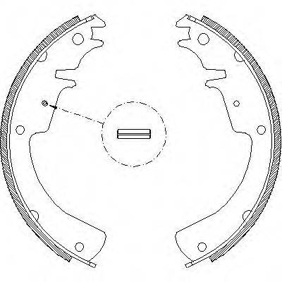 WOKING Z401001 Комплект гальмівних колодок