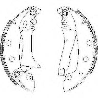 WOKING Z401700 Комплект гальмівних колодок