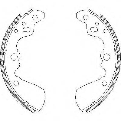 WOKING Z401900 Комплект гальмівних колодок