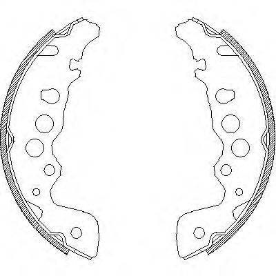 WOKING Z404900 Комплект гальмівних колодок