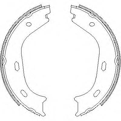 WOKING Z405800 Комплект гальмівних колодок