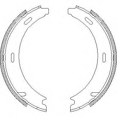 WOKING Z409400 Комплект гальмівних колодок