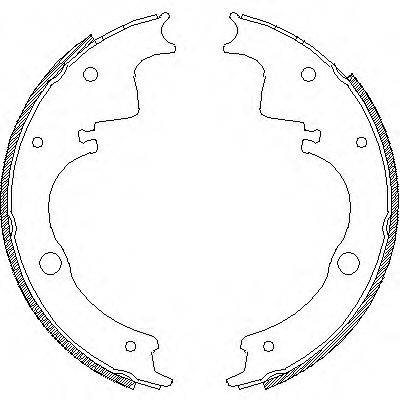 WOKING Z410500 Комплект гальмівних колодок