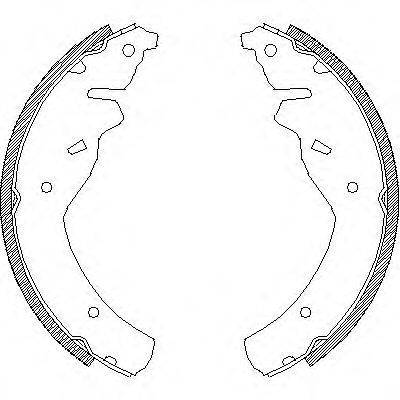 WOKING Z411800 Комплект гальмівних колодок
