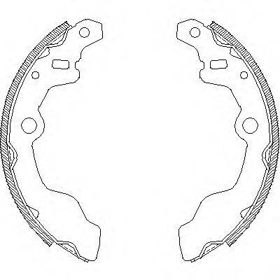 WOKING Z416400 Комплект гальмівних колодок