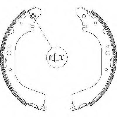 WOKING Z417201 Комплект гальмівних колодок