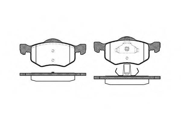 WOKING P902300 Комплект гальмівних колодок, дискове гальмо