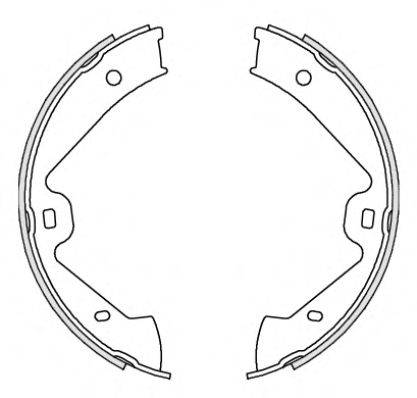WOKING Z467500 Комплект гальмівних колодок
