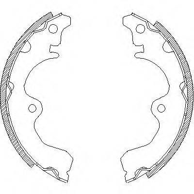 WOKING Z433400 Комплект гальмівних колодок