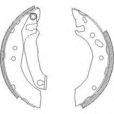 WOKING Z450700 Комплект гальмівних колодок