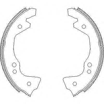 WOKING Z461200 Комплект гальмівних колодок