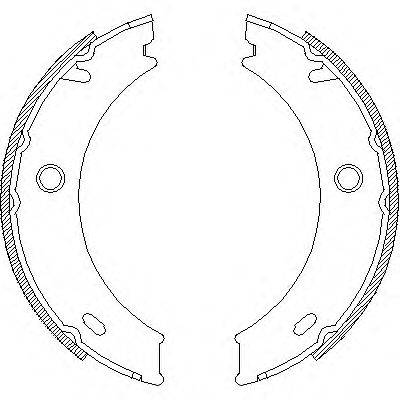 WOKING Z471401 Комплект гальмівних колодок, стоянкова гальмівна система
