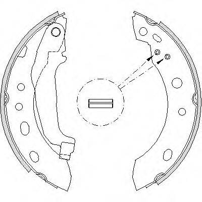 WOKING Z420400 Комплект гальмівних колодок