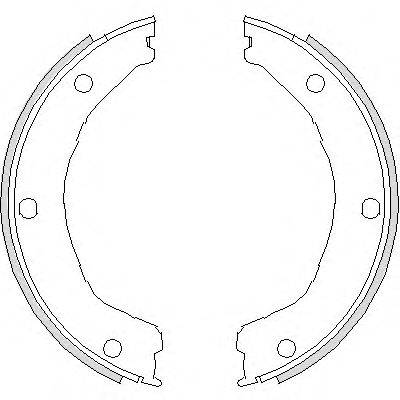 WOKING Z473000 Комплект гальмівних колодок, стоянкова гальмівна система