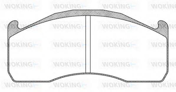 WOKING JSA1228310 Комплект гальмівних колодок, дискове гальмо