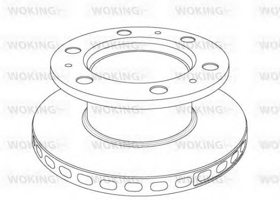 WOKING NSA101820 гальмівний диск