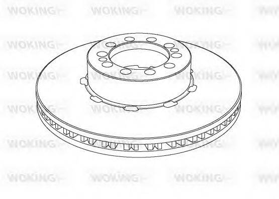 WOKING NSA112620 гальмівний диск