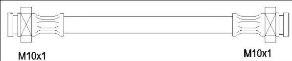 WOKING G190081 Гальмівний шланг