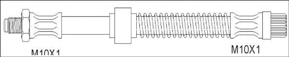 WOKING G190182 Гальмівний шланг