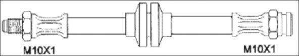 WOKING G190184 Гальмівний шланг