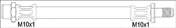 WOKING G190339 Гальмівний шланг