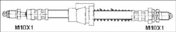 WOKING G190366 Гальмівний шланг