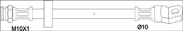 WOKING G190402 Гальмівний шланг