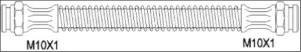 WOKING G190609 Гальмівний шланг