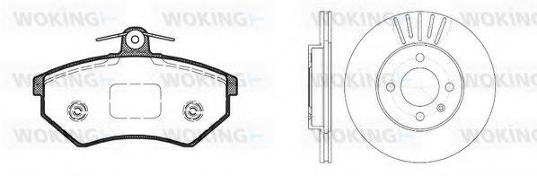 WOKING 8034300 Комплект гальм, дисковий гальмівний механізм