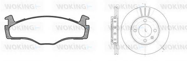 WOKING 8071305 Комплект гальм, дисковий гальмівний механізм