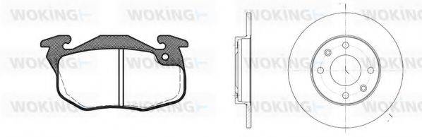 WOKING 8092306 Комплект гальм, дисковий гальмівний механізм