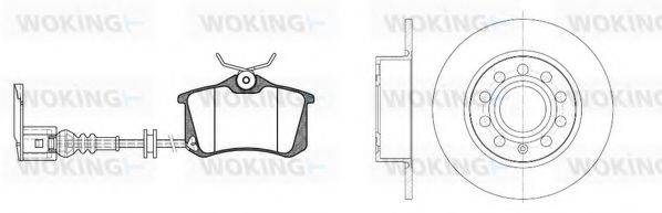 WOKING 8363309 Комплект гальм, дисковий гальмівний механізм